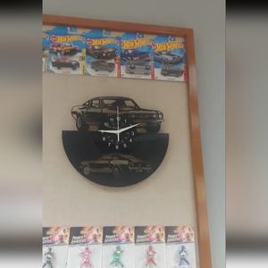New Mustang car vinyl record wall clock